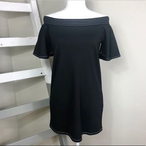 ZARA Trafaluc Off Shoulder Flutter Sleeve Dress S